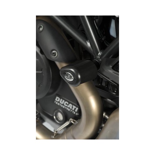 R&G Racing Aero Style Front Crash Protectors Black for Ducati Diavel 11-18/Diavel Strada 13-15