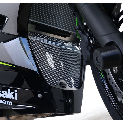 R&G Racing Downpipe Grille Black for Kawasaki Ninja 250 18-20/400 18-19