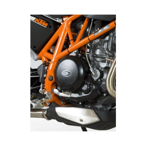 R&G Racing Right Engine Case Cover Black for KTM 690 Duke IIII 12-14/690SM/SMC/SMCR 12-19/690 Duke R 13-18/Husqvarna 701 Enduro/Supermoto 16-20