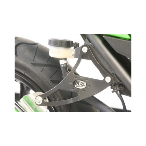 R&G Racing Exhaust Hanger (Single) Black for Kawasaki ZX250 (Ninja 250R) 08-12