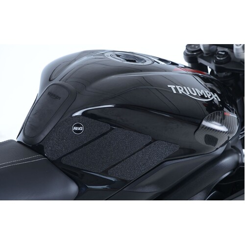 R&G Racing Tank Traction Grips (4 Piece) Black for Triumph 675 Daytona/Street Triple 13-18