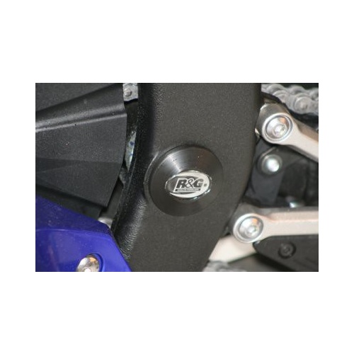 R&G Racing Lower Left Frame Plug (Single) Black for Yamaha YZF-R6 06-20