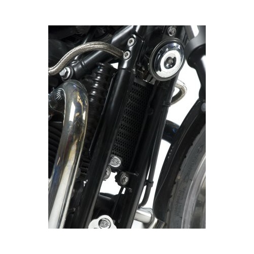 R&G Racing Oil Cooler Guard Black for Triumph Bonneville 06-12