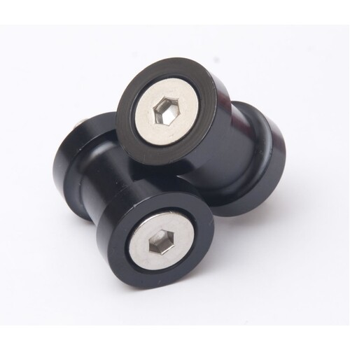 R&G Racing M10 Paddock Stand Bobbins Black for most Kawasaki Models