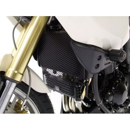 R&G Racing Radiator Guard Black for Triumph Tiger 1050 07-14/Tiger 1050 Sport 13-18