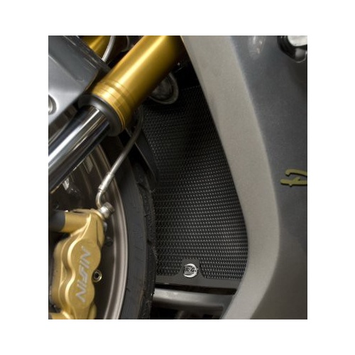 R&G Racing Radiator Guard Black for Triumph Daytona 675 06-12