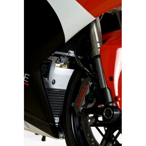 R&G Racing Radiator Guards (2 Piece) Blackfor Ducati 848 08-14/1098 07-08/1198 09-11