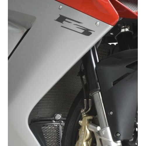 R&G Racing Radiator Guard Black for MV Agusta F3 675 12-18/F3 800 13-18/Superveloce 800 2020