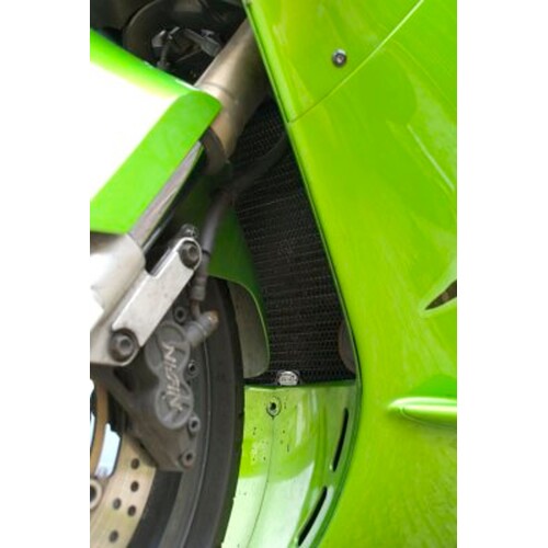 R&G Racing Radiator Guard Black for Kawasaki ZX12R 02-06