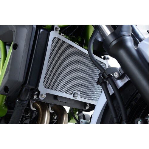 R&G Racing Radiator Guard Black for Kawasaki Ninja 650/Z650 17-20