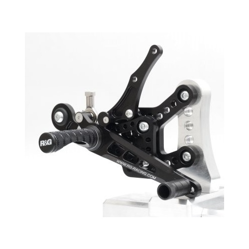 R&G Racing Adjustable Rearsets Black for BMW HP4 09-14/S1000R 14-16/S1000RR 10-14