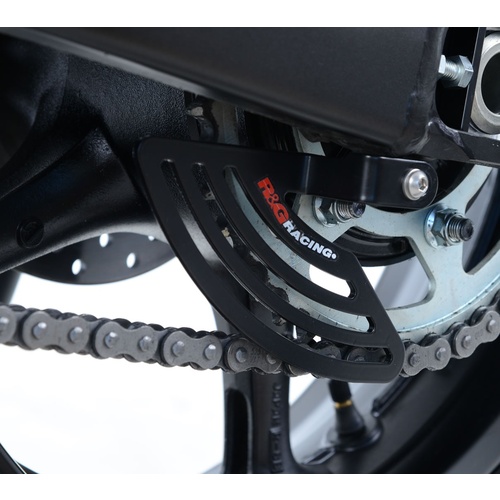 R&G Racing Toe Chain Guard Black for Yamaha YZF-R1/YZF-R1M 15-20/YZF-R6 17-20