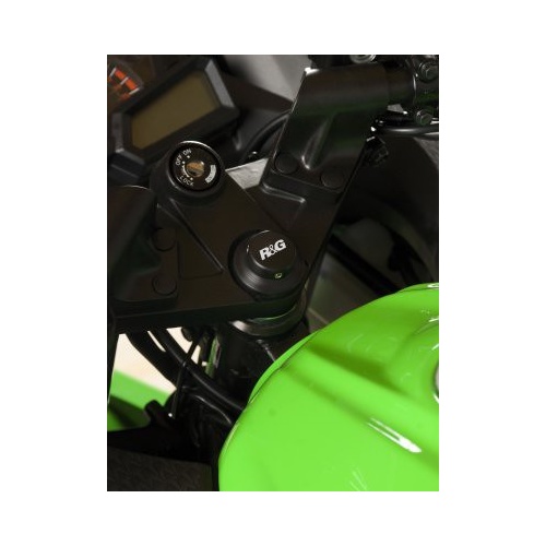 R&G Racing Top Yoke Cap Black for Kawasaki Ninja 250 (ZX250) 08-17/Ninja 300 12-13