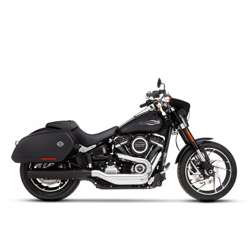 Rinehart Racing RIN-500-1231 4" Slip-On Muffler Black w/Black End Cap for Sport Glide 18-Up