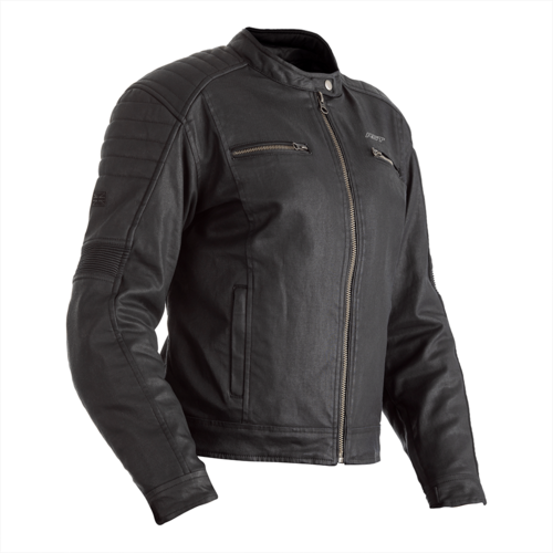 RST Brixton CE WP Black Womens Wax Cotton Jacket [Size:8]