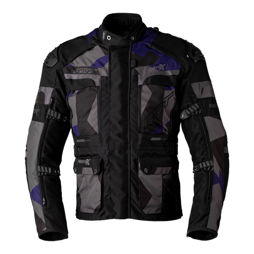 RST Adventure-X Pro CE Navy Camo Textile Jacket [Size:MD]