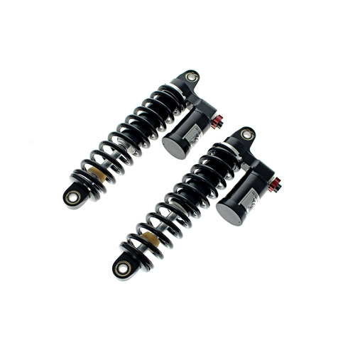 Russ Wernimont Designs RWD-52001 13" RS-1 Piggyback Rear Shock Absorbers Black for Touring 99-Up