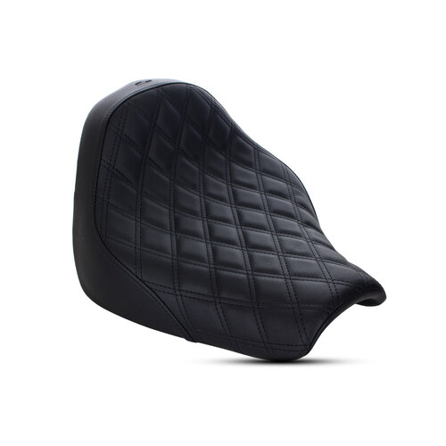 Saddlemen SAD-818-31-002LS Renegade LS Solo Seat w/Black Double Diamond Lattice Stitch for Breakout 18-22