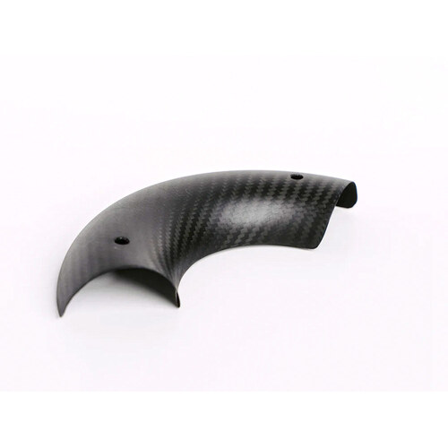 Sawicki Speed SAW-930-01137 Curved Rear Heatshield Carbon Fiber for Sawicki Exhausts