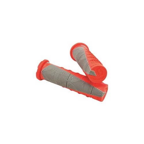 Scott Duece ATV Grips w/Donuts Neon Red/Grey