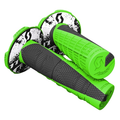 Scott Duece Grips w/Donuts Neon Green/Black