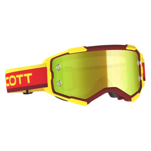 Scott Fury Goggles Red/Yellow w/Yellow Chrome Works Lens