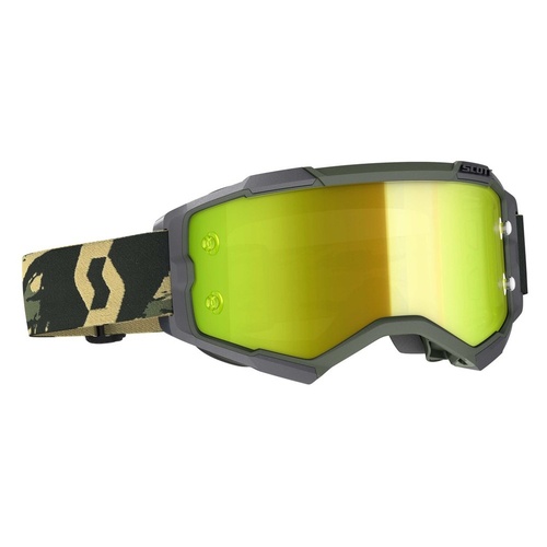 Scott Fury Goggles Khaki Camo w/Yellow Lens