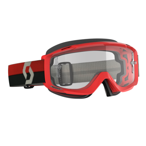 Scott Split OTG Goggles Red/Grey w/Clear Works Lens