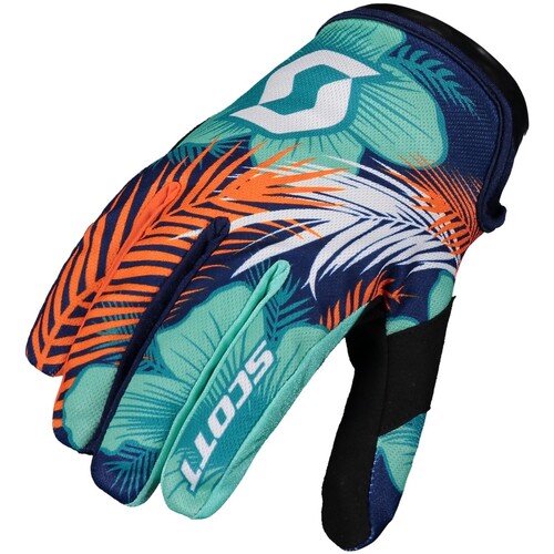 Scott 250 Swap Blue/Yellow Kids Gloves [Size:SM]