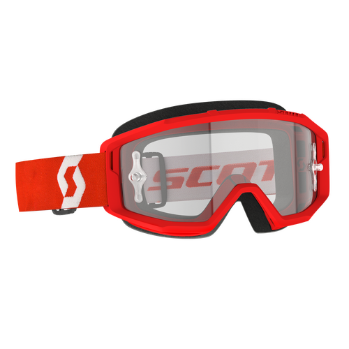 Scott Primal Clear Goggles Red/White w/Clear Works Lens