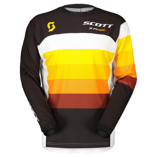 Scott X-Plore Swap Black/Orange Jersey [Size:SM]