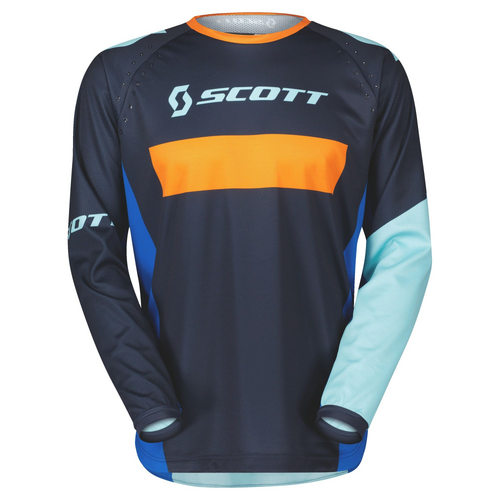 Scott 350 Race Blue/Orange Junior Jersey [Size:XL]