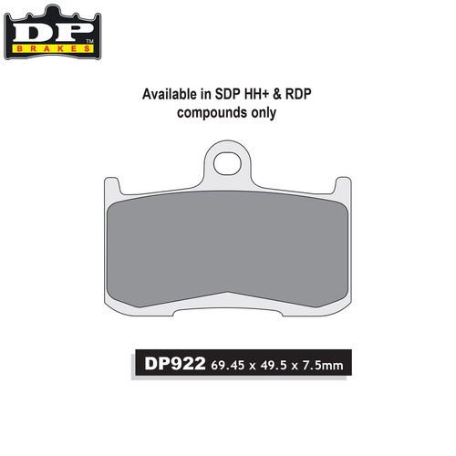 DP Brake Pads SDP922 HH+ Performance Brake Pads