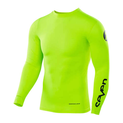 Seven Zero Fluro Yellow Compression Jersey [Size:MD]