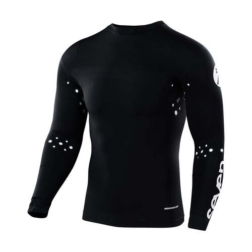 Seven Zero Laser Cut Black Compression Jersey [Size:MD]