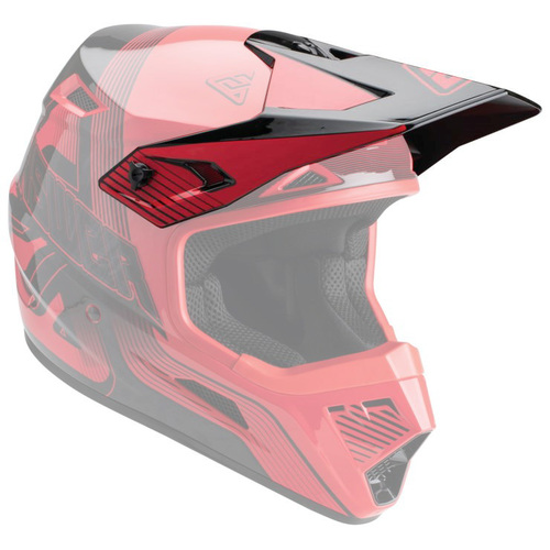 Answer 2023 Replacement Visor Peak for AR1 Vendetta Red/Black Helmet