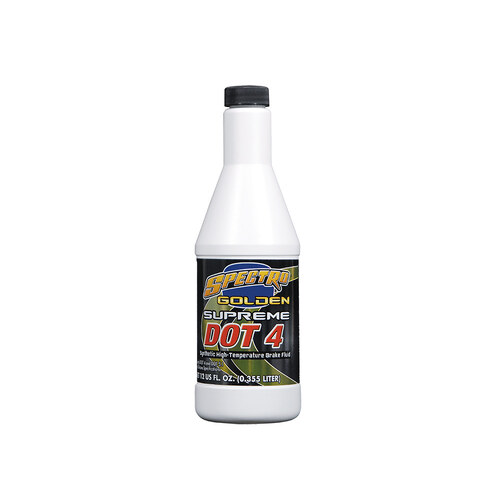 Spectro Performance Oil SPE-I.GSBF Golden Supreme DOT 4 Brake Fluid 12oz Bottle (355ml)