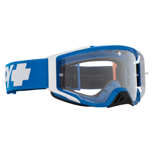 Spy Optic Foundation MX Goggle Checkers Blue w/HD Clear Lens