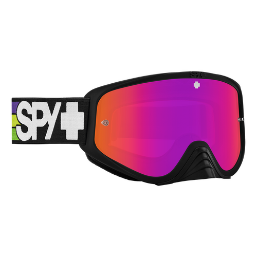 Spy Optic Woot Race MX Goggles Speedway Matte Purple w/HD Smoke Purple Spectra Mirror & HD Clear Lens