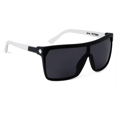 Spy Optic Flynn Sunglasses Matte Ebony/Ivory w/Grey Lens