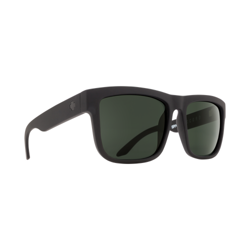 Spy Optic Discord Sunglasses Soft Matte Black w/Happy Grey Green Lens