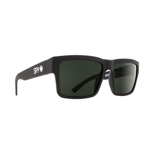 Spy Optic Montana Sunglasses Soft Matte Black w/Happy Gray Green Lens