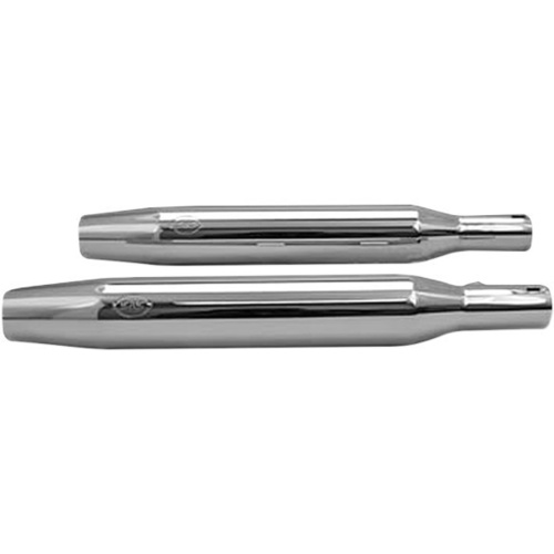 S&S Cycle SS-550-0376 Tapered Slip-On Performance Mufflers Chrome for Sportster 14-17 Models