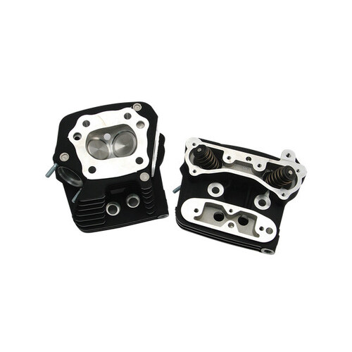 S&S Cycle SS106-6064 76cc Cylinder Head Kit Black for Big Twin 86-99