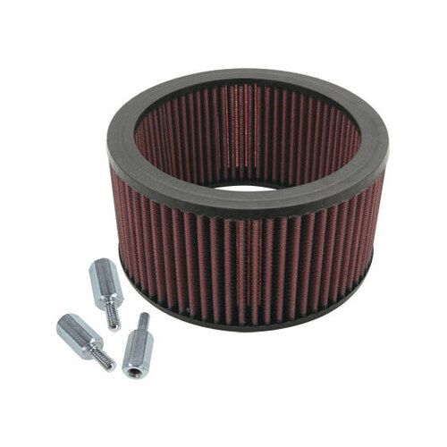 S&S Cycle SS17-0045 1" Wider High Flow Air Filter Element for S&S Teardrop Air Cleaner