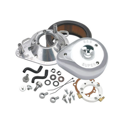 S&S Cycle SS17-0448 Teardrop Air Cleaner Kit Chrome for Sportster 91-21 w/CV Carburettor or EFI