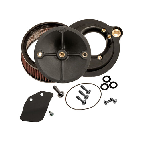 S&S Cycle SS170-0354A Stealth Air Cleaner Kit w/High Flow Element for Milwaukee-Eight Touring 17-Up/Softail 18-Up