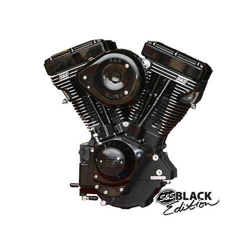 S&S Cycle SS310-0828 111ci Evolution Black Edition Engine