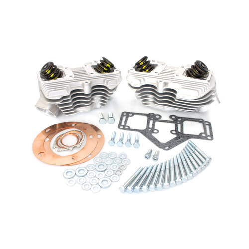 S&S Cycle SS90-1498 Cylinder Head Kit Natural for Big Twin 66-84 w/3.5" Stock Bore