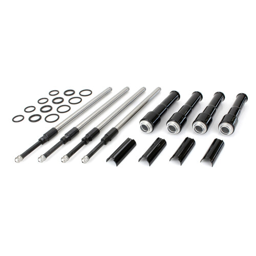 S&S Cycle SS930-0137 Quickee Adjustable Pushrod Kit Black for Milwaukee-Eight Touring 17-Up/Softail 18-Up